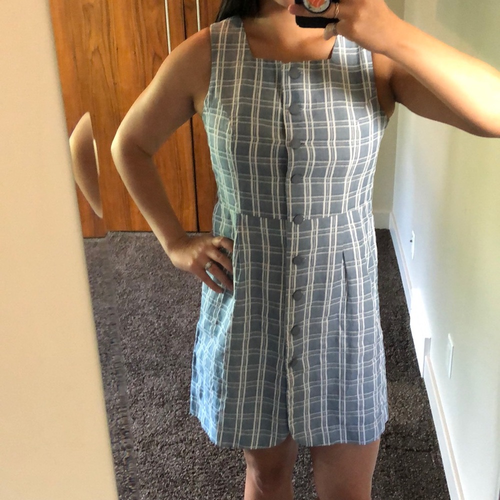 Lavand Plaid Summer Dress